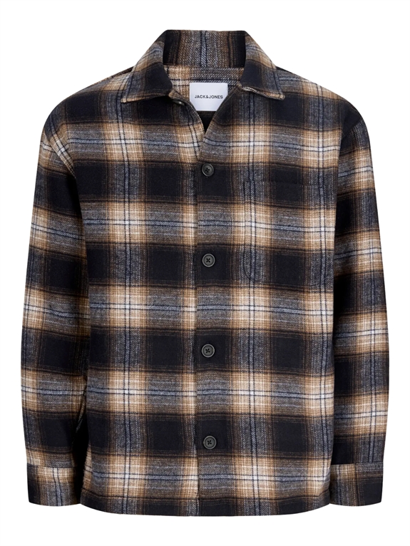 Jack & Jones Soho Ollie Overshirt LS - Navy Blazer/Check